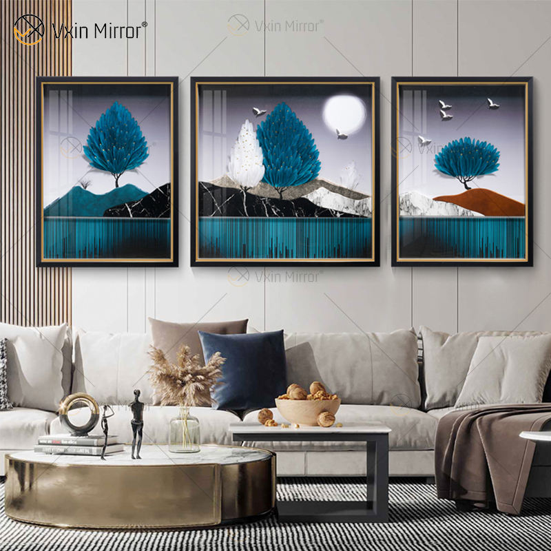 wall art with crystals