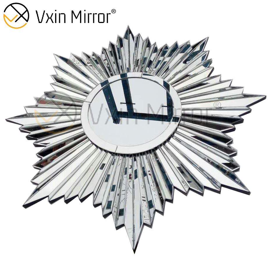 Fancy 3D Wall Decorate WXM-1652 Silver Elegant Wall Hanging Mirror