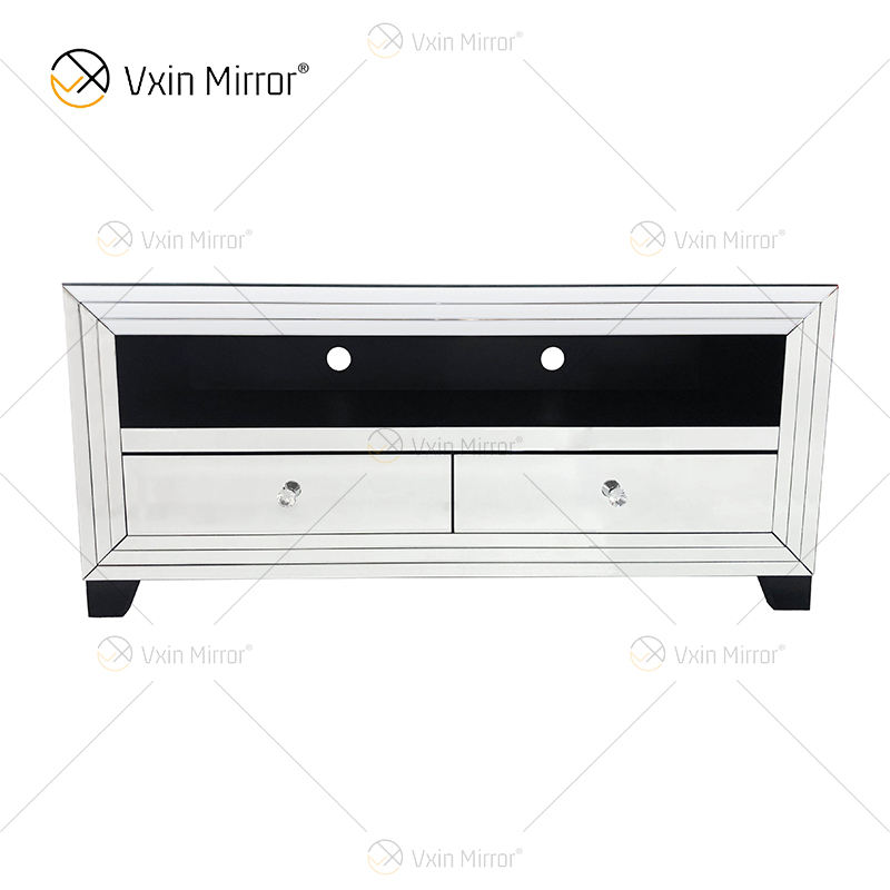 crystal glass tv stand