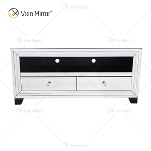 Vxin Popular Modern Glass Mirrored TV Stand Cabinet Display Mirror Cabinet