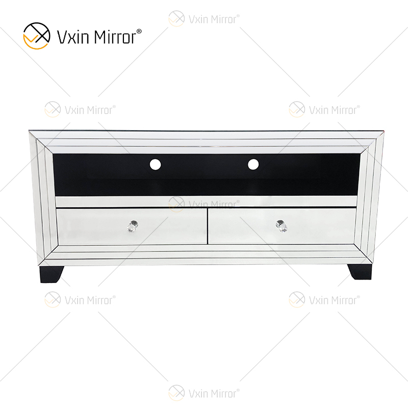 Vxin Popular Modern Glass Mirrored TV Stand Cabinet Display Mirror Cabinet