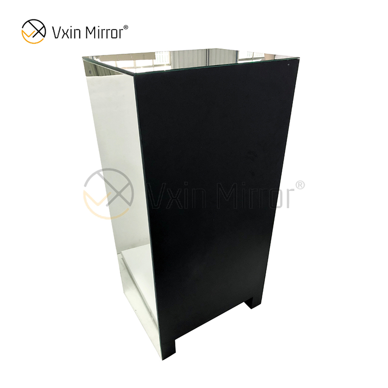 Vxin Mirror Silver Crushed WXWF-707 Diamon Nightstand Bevel Bedside Table With 5 Drawer Mirrored Bedside Table