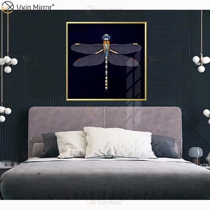 Wholesale Morden Colorful Wall Art Glass Crystal Porcelain Painting