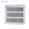 Good Quality Silver WXF-1001 Crushed Diamond Nightstand Modern Decor Bedside Table with 3 Drawer