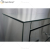 Storage Shelf Rack Wall Mounted Shelf with Drawer Mirror Bedside Tables Nightstand Wholesale Durable Mirrored Bedside Table