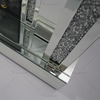 Diamond Luxury Popular Crush Sparkle Crystal Double Band Mirrored WXWF-1109 Fireplace Surround with Electric Mirror Fireplace