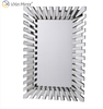 Starburst Large Full Length Silver Stylish 3D Rectangular Modern Living Room Bedroom Wall Mirror WXM-1041