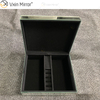 LED VXin Home Decor Jewelry Boxes Silver Glass Crushed Diamond Modern Mirrored Jewelry Box with LED