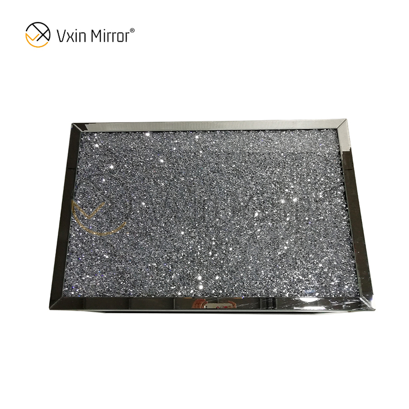 Customized Side Table WXF-117-1 Crushed Diamond Homemade Silver Coffee Table