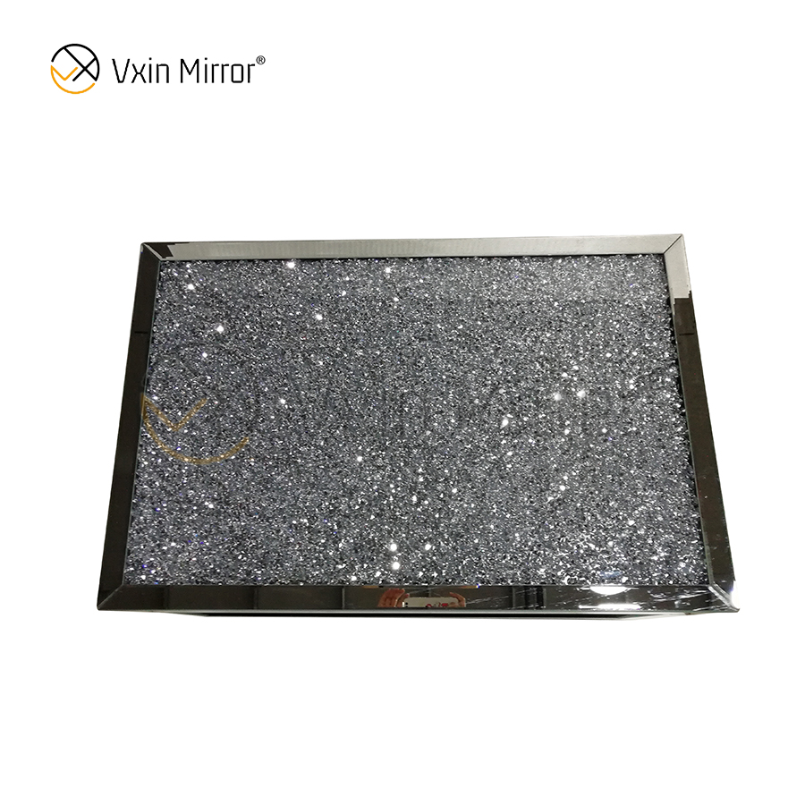 Customized Side Table WXF-117-1 Crushed Diamond Homemade Silver Coffee Table