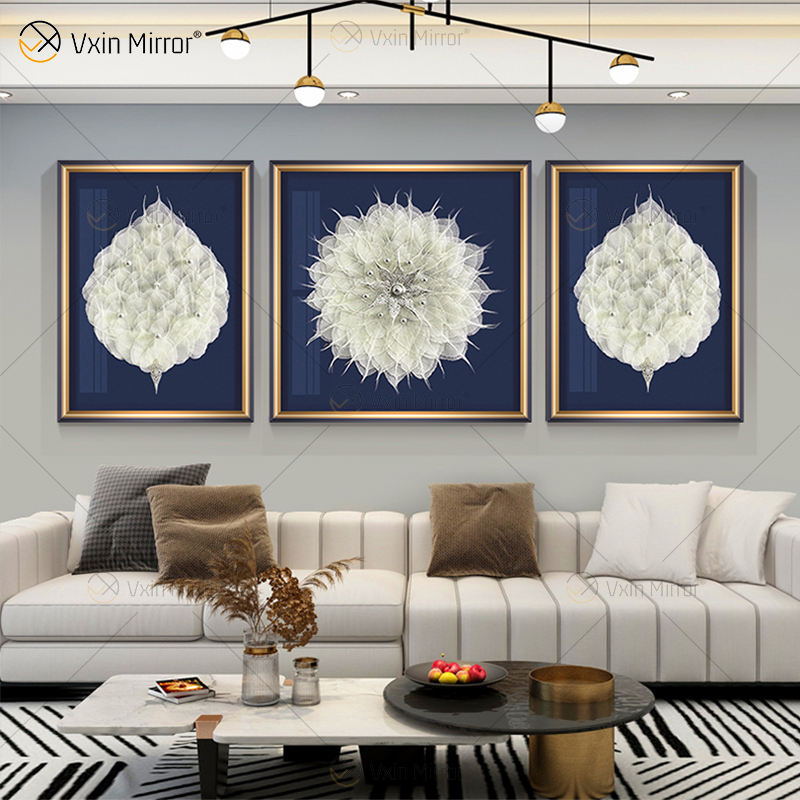 wall art with crystals