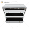 Home Decor WXF-856 Silver Crushed Diamond Mirored Cupboard Cabinet With Muti Drawers