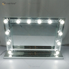 Venetian Styles WXDL-105 Silver Crystal Lighted Dressing Table Mirror with 12 Bulbs for Living Room Sofas