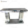 Luxury WXWF-531 Floating Crystal Mirrored Pillar Console Hall Hallway Table Mirror Console Table