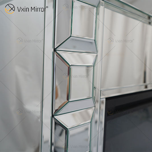 crushed diamond fireplace