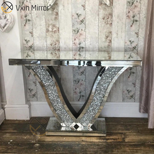 VXin Miorror WXWF-515 Fair Price Elegant French Style Cheap Demilune Mirrored Console Table Cheap
