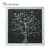 Nevina Wall Decor Crystal Apple Tree Mirrored Frame Beveled Mirror Wall Art Frame Crystal Rectangular Shape for Living Room
