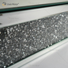 Vxin Factory Supply WXF-153 Silver Wall Decor Silver Crushed Diamond Mirror Rectangle Wall Shelf