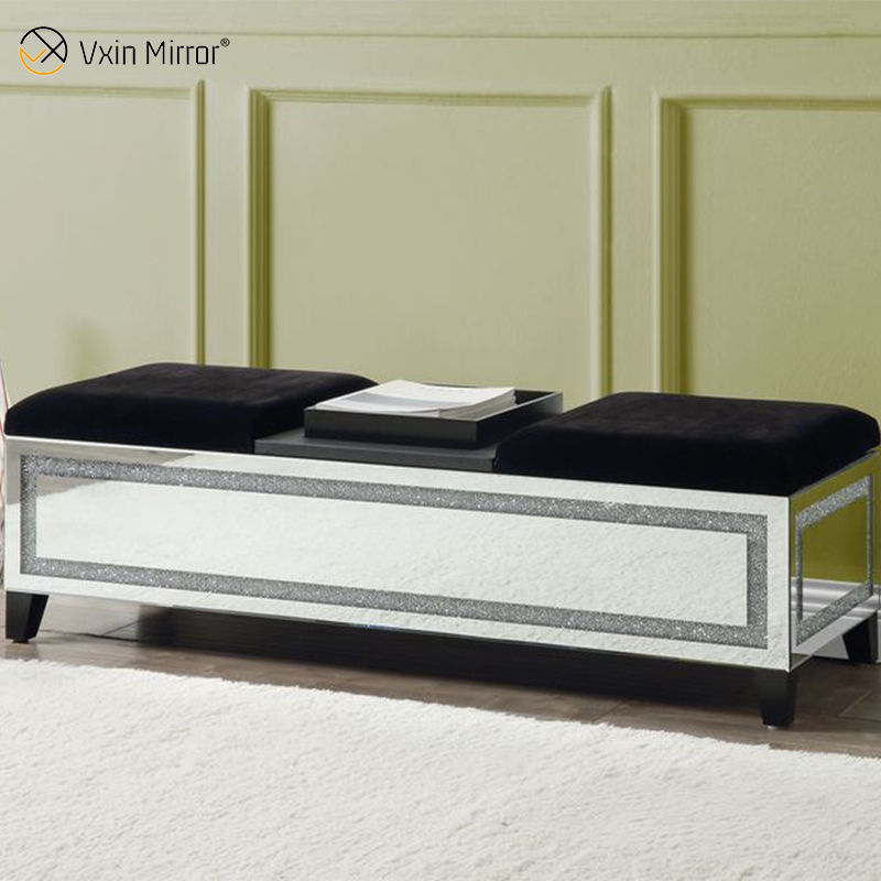 New Design Modern Sparkly Mirrored TV Stands for Living Room Set with Sofa