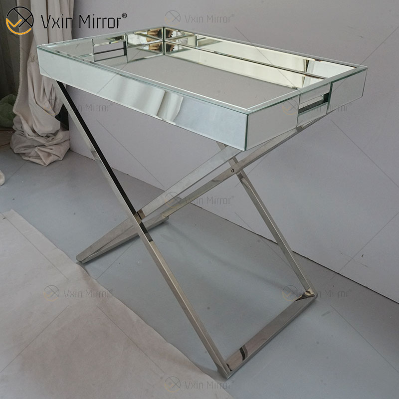 WXMF-39 Coffee Crushed Diamond Sparkly Side Table for Living Room