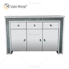 Cheap WXF-099-1 Cabinet Pulls with Drawers Crush Diamond Silver Home Decoration Cabinet