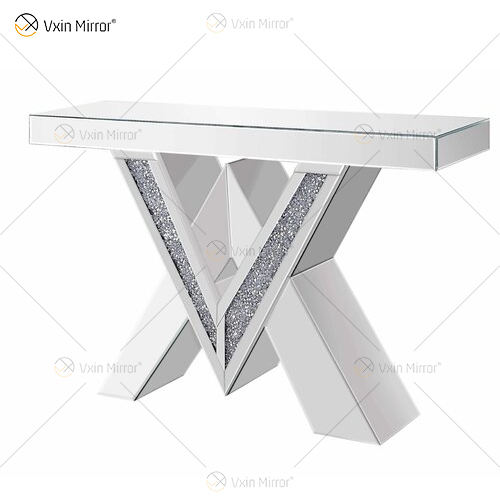 mirrored cabinet with drawers