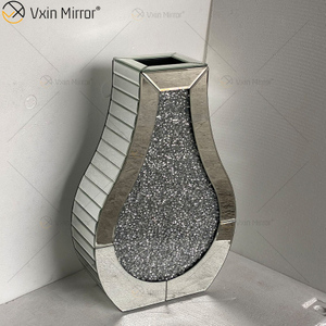 WXMV-005 Mirror Vase Wedding Mirrored Vases Centerpieces Mirror Flower Vase