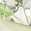 VXin Mirror WXM-1719 Moden Silver Glass 3D Decorative Wall Mirror Home Decor for Living Room Bedroom