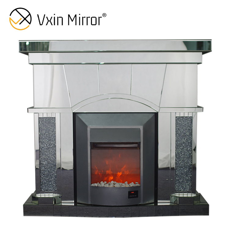 High Quality Diamond Crush Fireplace Electric Cabinet Fireplace Fireplace 
