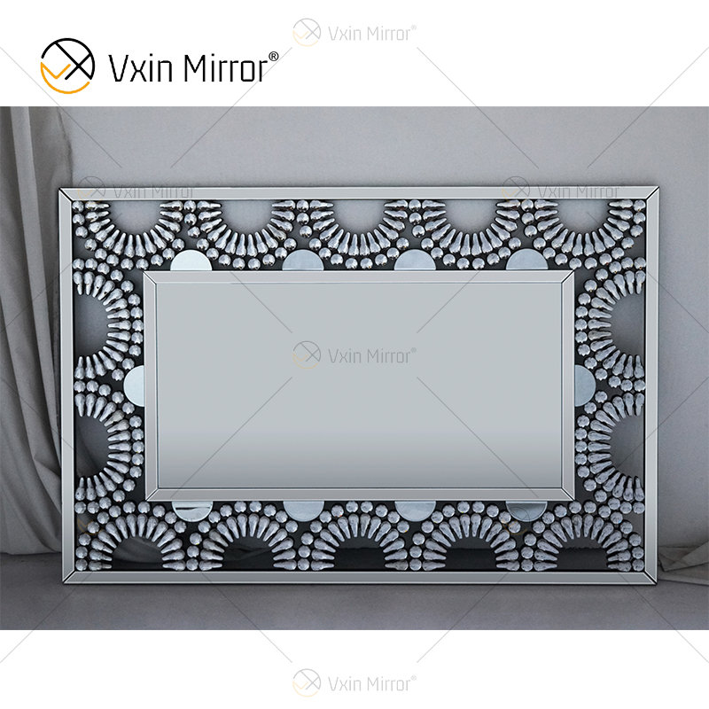Wall Decor WXM-1120 Fashion Style Design Luxury Crystal Diamond Mirrored TV Wall Units