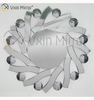 3D Elegant Vxin Modern WXM-1016 Silver Round Fancy Mirror Wall Art