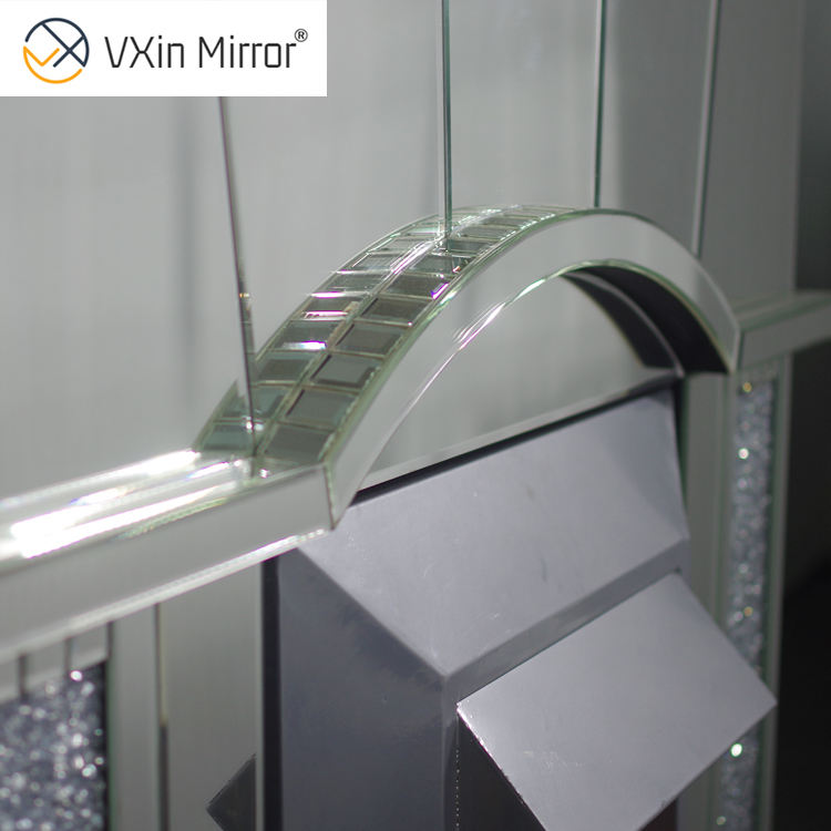 diamond crushed fireplace