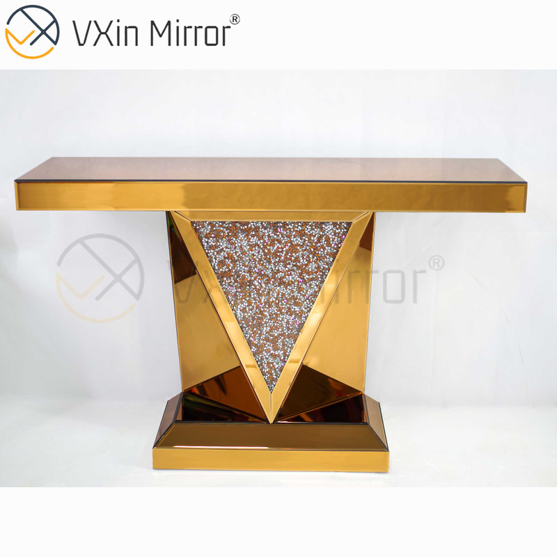 Cheap Vxin Modern Living Room Furniture Home Decor Crush Diamond Luxury Furniture Set Mirror Console Table