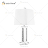 Factory Supply WXTL-081 Modern Silver Crystal Table Mirror Lamp For Bedroom