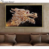 Crystal Porcelain Painting Resin Covered MDF Frame Furniture Decorative Mirror Wall Art