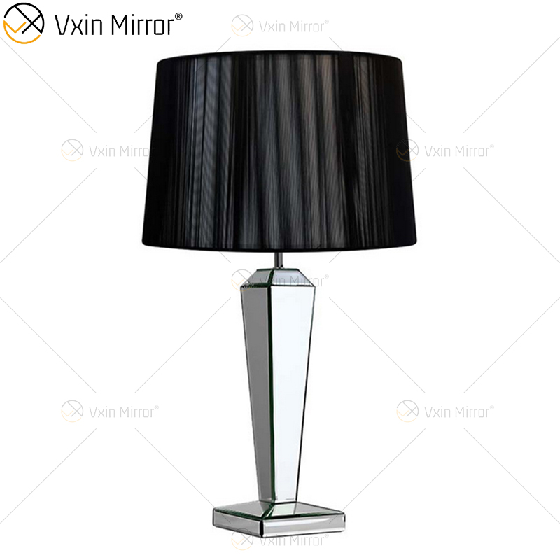 WXTL-004 Modern Silver Mirror Lamp with Lampshade for Crushed-diamond