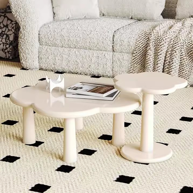 Cream acrylic cloud coffee table