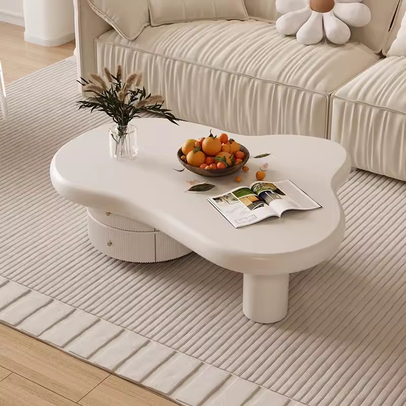 round wood coffee table