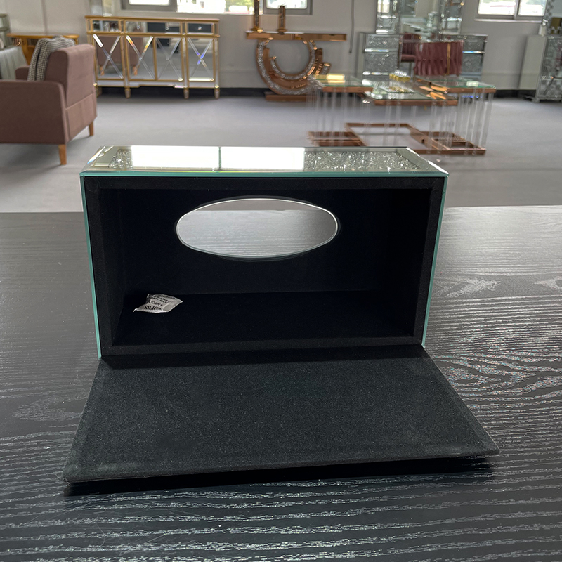 Crystal Desktop Tissue Box